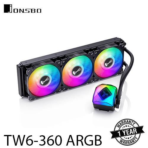 JONSBO TW6-360 ARGB BLACK Liquid Cooling CPU AIO