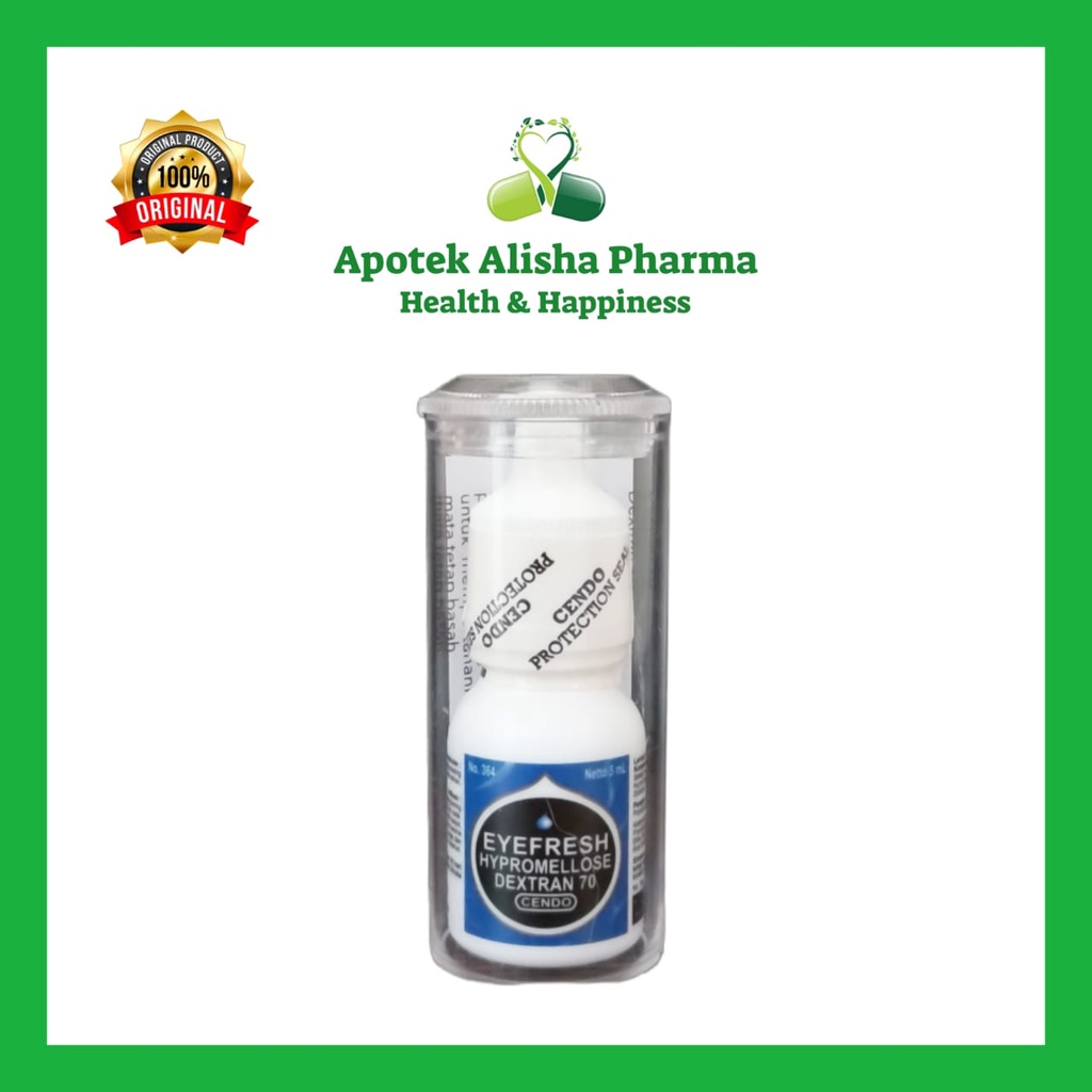 Eyefresh Tetes Mata (Botol 5ml) Minidose (Strip 5pcs) - Cendo Eyefres Obat Tetes Mata Kering / Iritasi Ringan / Eyepresh / Eyepres