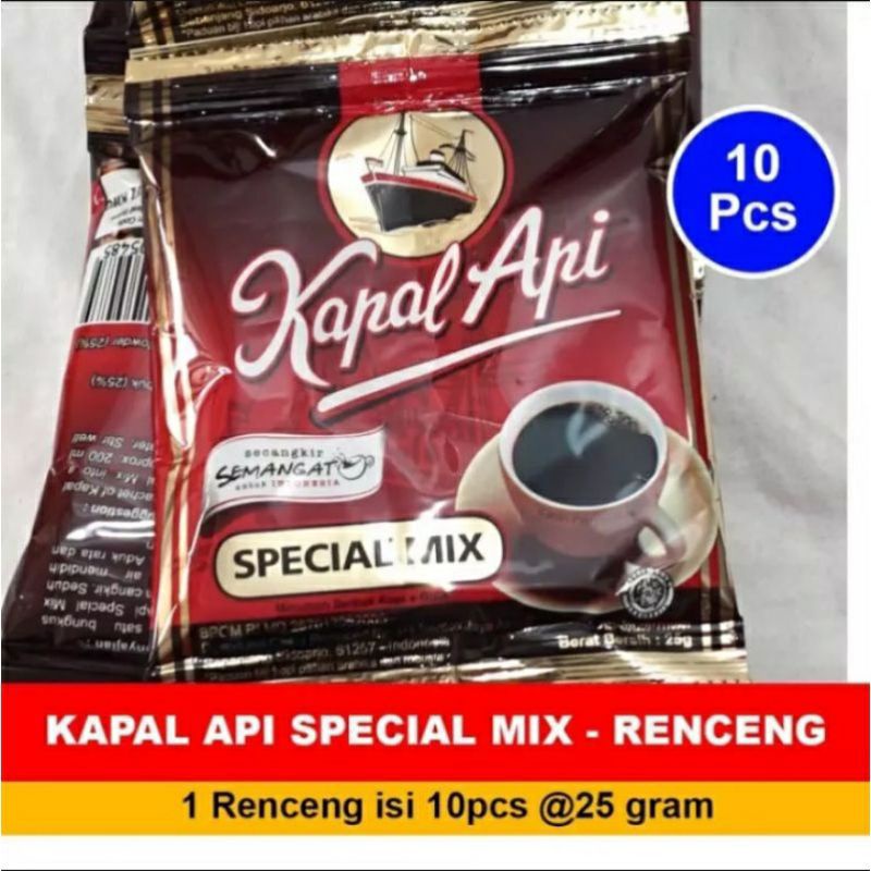 

KOPI KAPAL API SPECIAL MIX 1 Renceng isi 10pcs