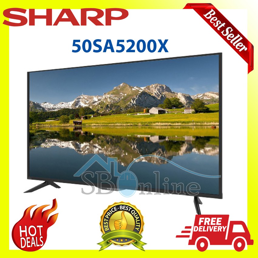 Jual TV LED SHARP AQUOS 50 INCH LC 50SA5200X Indonesia|Shopee Indonesia