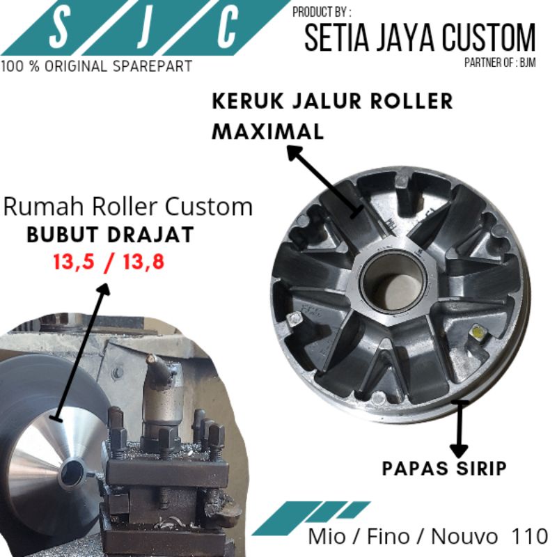 Pulley Rumah Roller Racing Mio Sporty MIo Smile Custom Racing