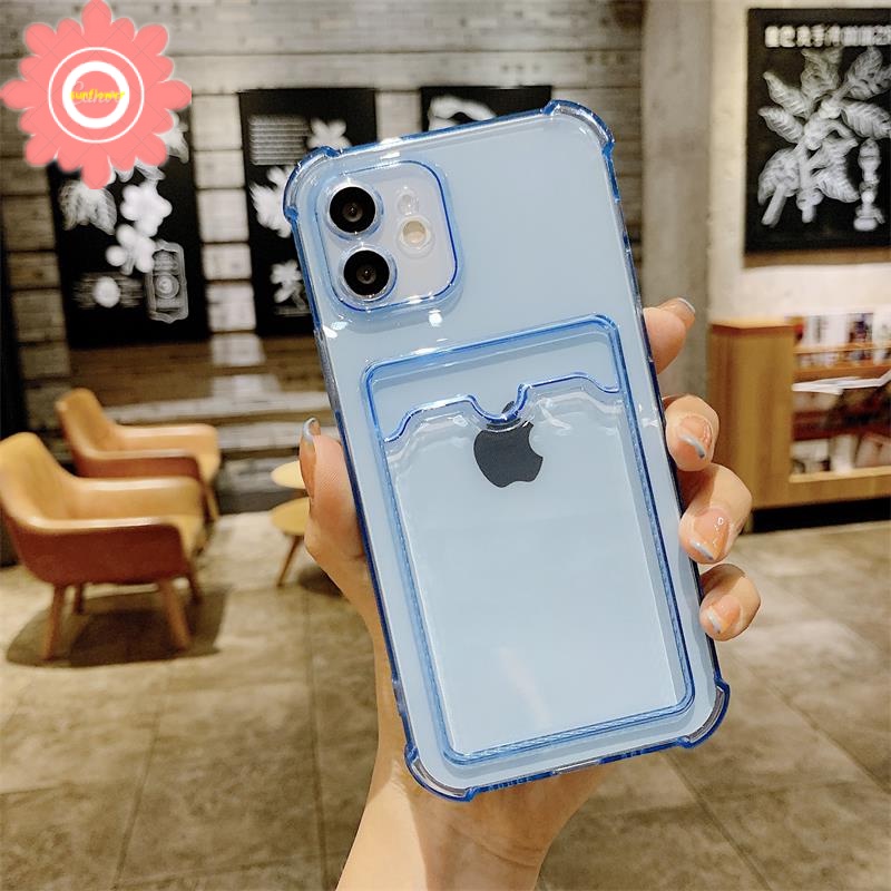 Luxury Wallet Credit Card Case Iphone 8 7 6 6s Plus 12 Pro 11Pro Max XR Xs Max Shockproof Soft TPU Back Cover