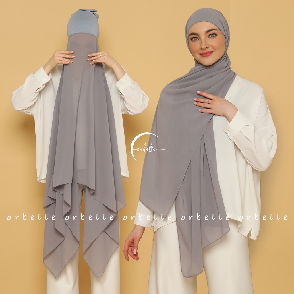 TERMURAH !! PASHMINA INNER 2IN1 BISA BOLAK BALIK CERUTY BABYDOLL