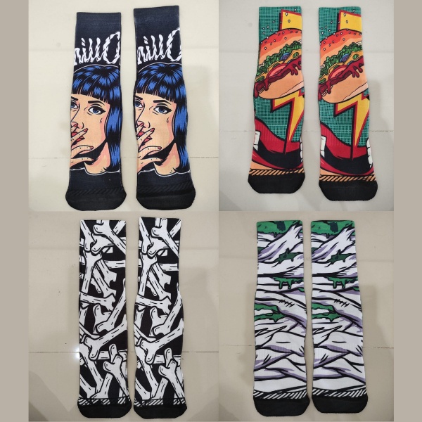Toko Thabita - Kaos Kaki Printing Pria Dewasa Katun Spandex