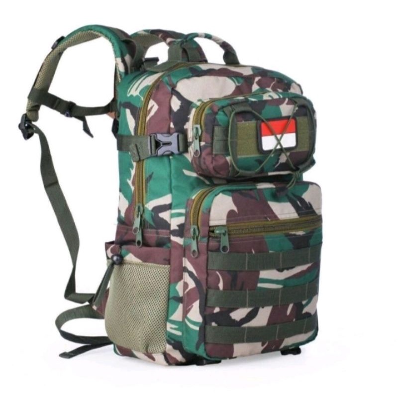 TAS RANSEL LEBANON LORENG TNI/TAS PUNGGUNG MILITARY/TAS MULTIFUNGSI