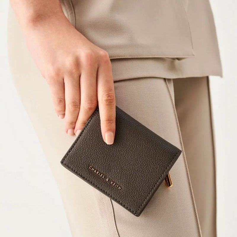 12.12 SALE  | CK Front Flap Watercolour-Print Small Wallet