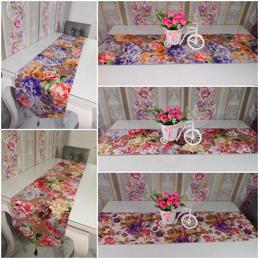 TAPLAK MEJA MAKAN PANJANG MINIMALIS MODERN /TAPLAK MEJA PANJANG SHABBY CHIC /TAPLAK MEJA AESTETIK
