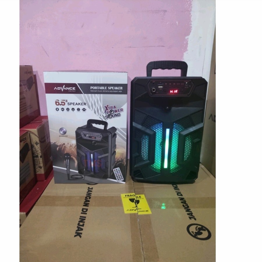 Promo Terbaru!!! Speaker Portable Bluetooth 6.5 inch Advance S-60 Super bass Berkulitas