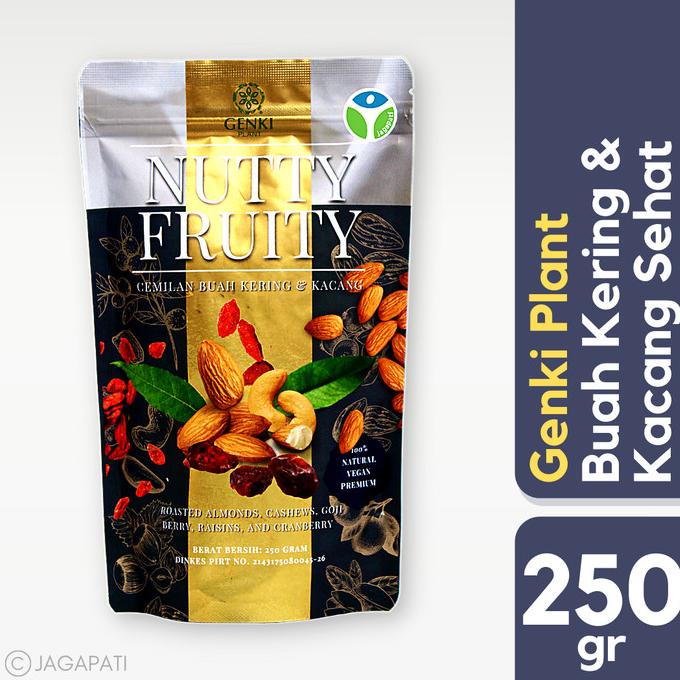 

Genki Plant - Nutty Fruity 250gr - Kaya Serat - Kacang Sehat