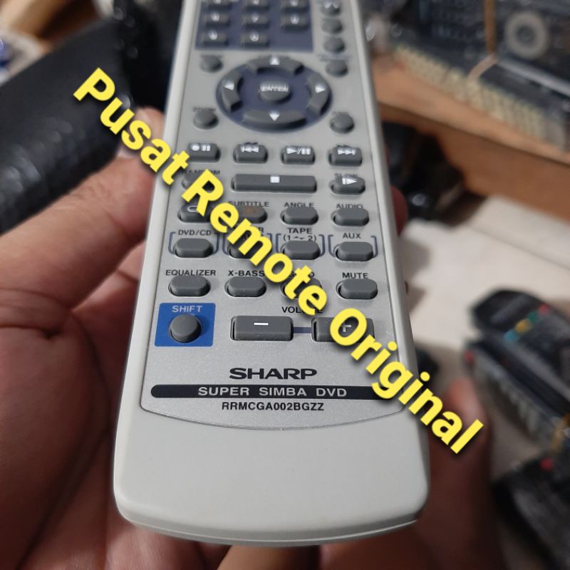 REMOTE REMOT DVD HOME THEATER SHARP RRMCGA002BGZZ ORIGINAL ASLI