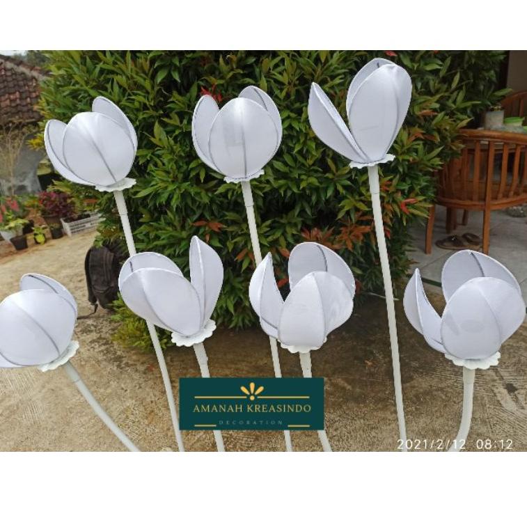Kap Lampu Bunga Dekorasi Model Kuncup Kelopak Bunga Tulip Untuk Dekorasi Pelaminan "SMI.01Jn22ᴾ"