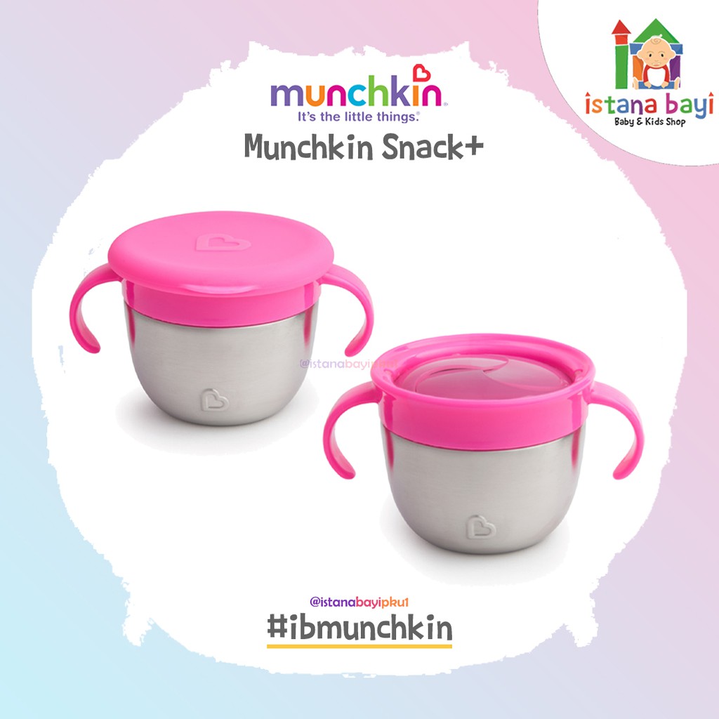 Munchkin Snack Plus Stainless Steel Snack Catcher - Tempat Snack