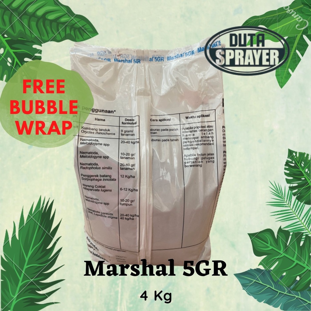 Marshal 5GR 5 GR 4Kg Insektisida Nematisida 4 Kg Jagung Pisang Padi