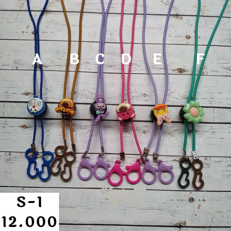 STRAP MASK 2 IN 1 PREMIUM KONEKTOR MASKER EARLOP MOTIF BUNGA-BUNGA , KARTUN LUCU, DAN MANIK-MANIK KA