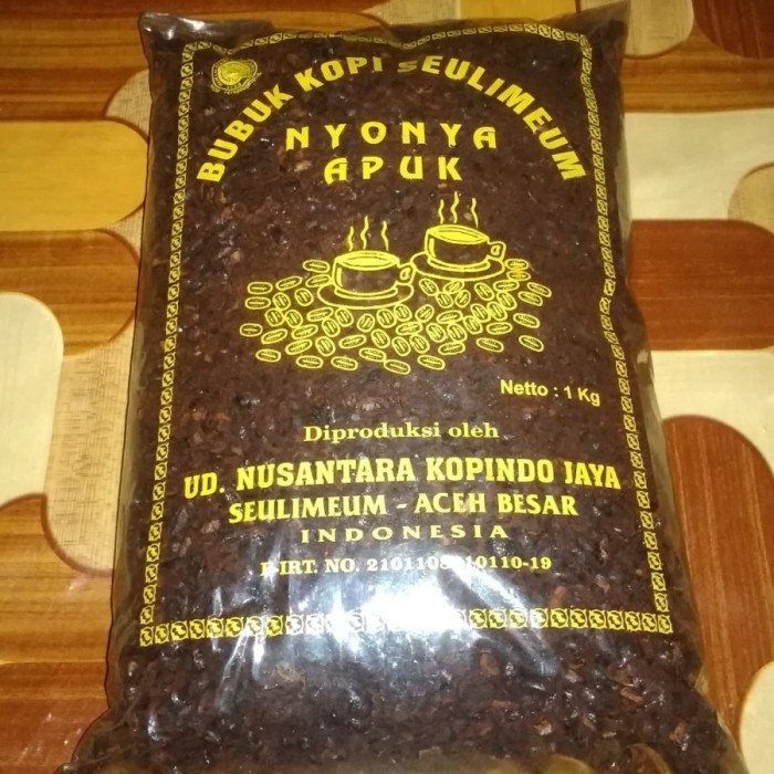 

Kopi Aceh Nyonya Apuk bubuk kasar/Kopi Khas Seulimum, Aceh Besar - 1kg
