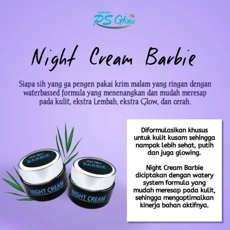 Cream Malam Berbie PS Glow