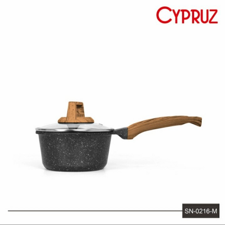 Cypruz Die Cast Marble Panci / Sauce Pan 16 Cm SN-0216-M