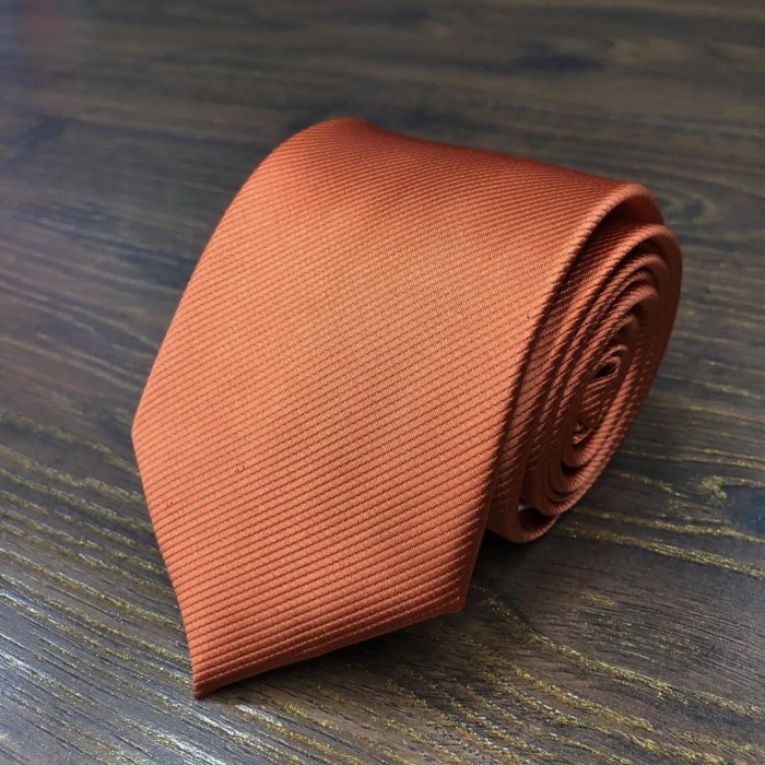 [BISA COD] DASI PRIA BATA ORANGE DASI POLOS BERKWALITAS - Bata orange