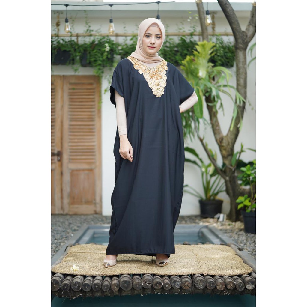 JANE COLLECTION || Kaftan Kajol Baju Muslim Hari Raya Lebaran Kaftan Lebaran Maxi Hijab