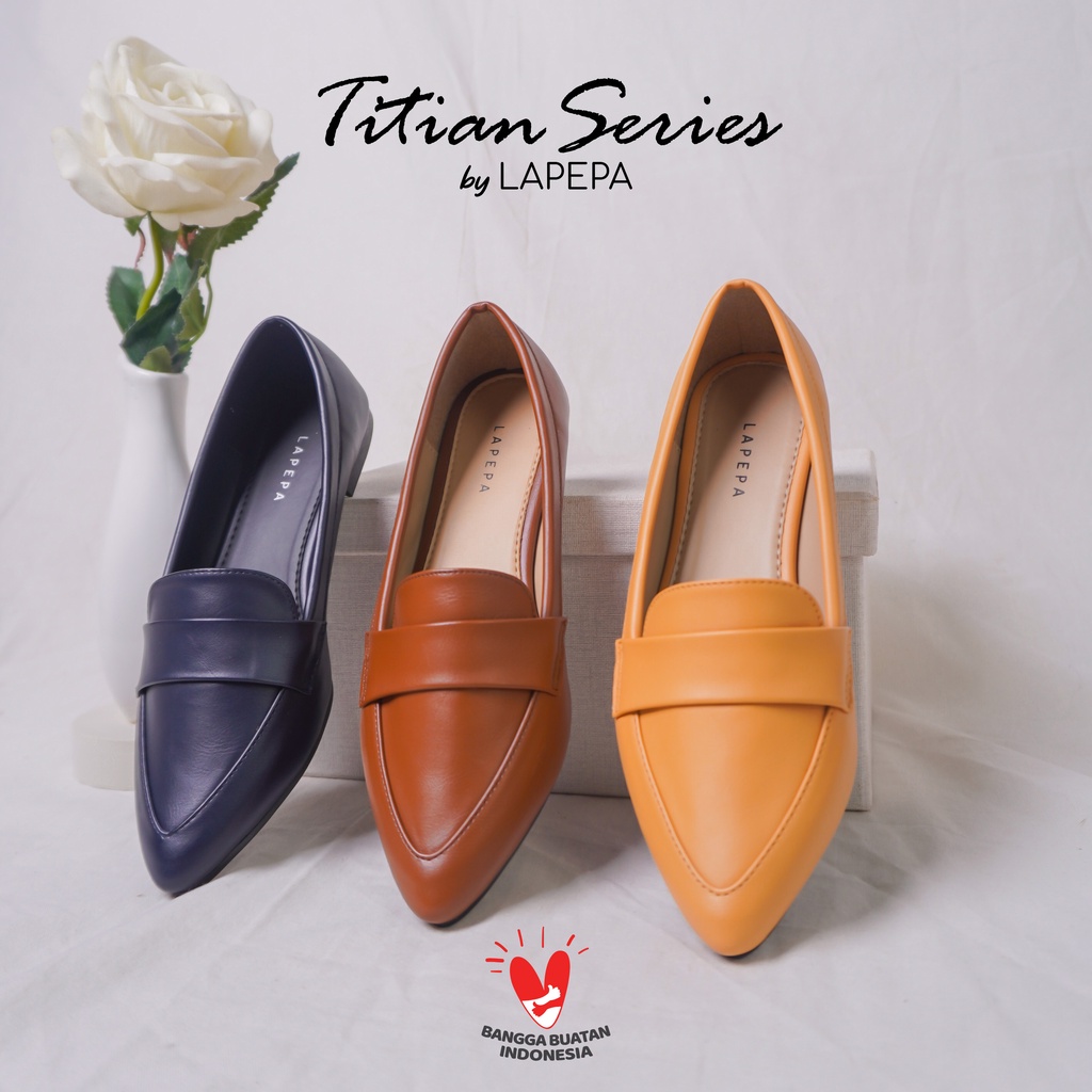 AVLINSTORE - tipe TITIAN Sepatu Flat Shoes Wanita Formal Untuk Kerja kantor Spatu Flatshoes Ballerina Cewek