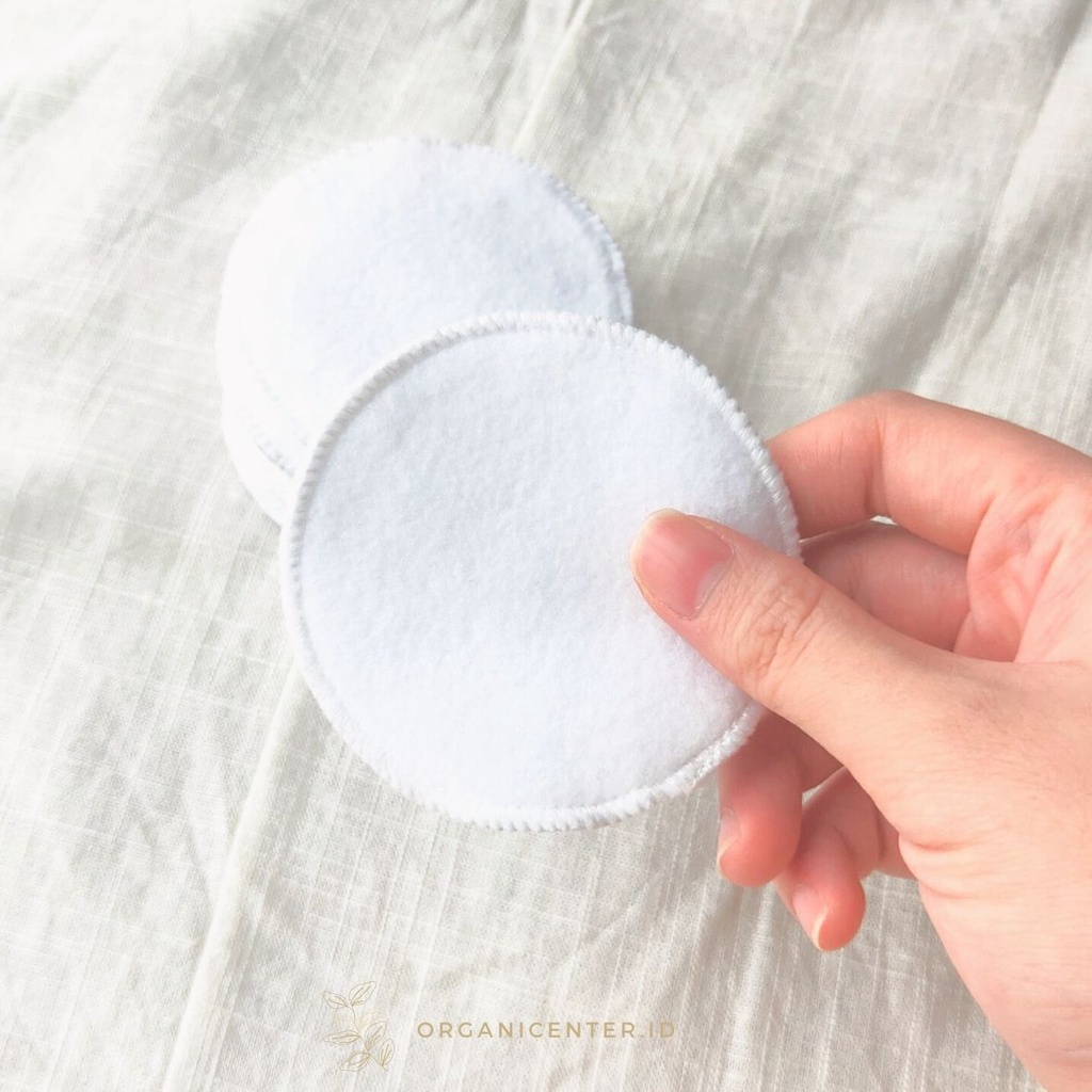 Cotton Pad Reuseable Kapas Kain Pakai Ulang Kapas Wajah Muka Penghapus Pembersih Make Up Zero Waste Eco Friendly Ramah Lingkungan Make Up Remover