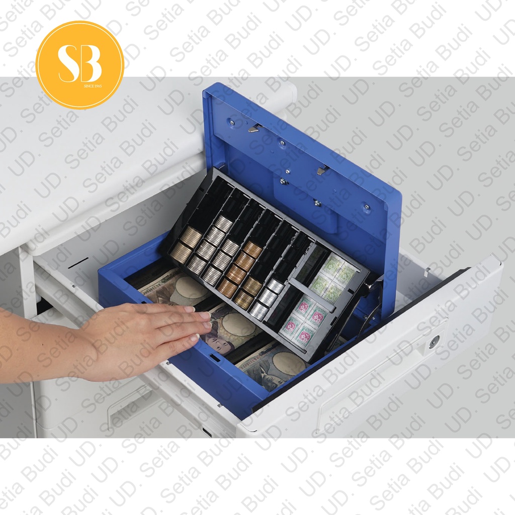 Cash Box Carl CB-8800 Biru Safety Box CB8800