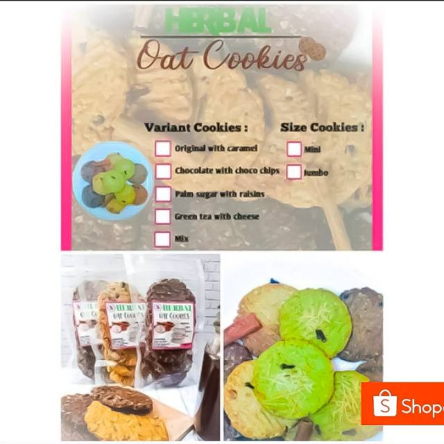 

HERBAL Oat Cookies (ukuran mini)