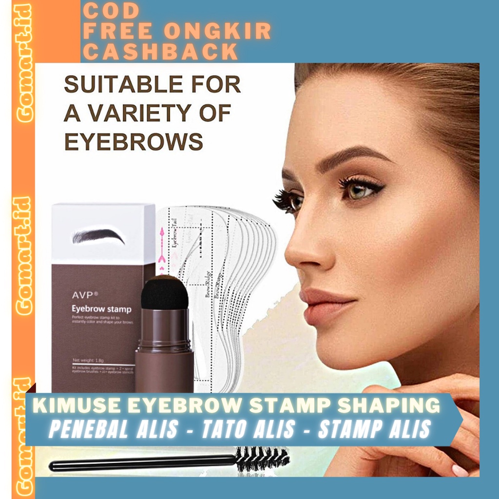 AVP Eyebrow Stamp Shaping Kit - Penebal Alis - Tato Alis - Stamp Alis