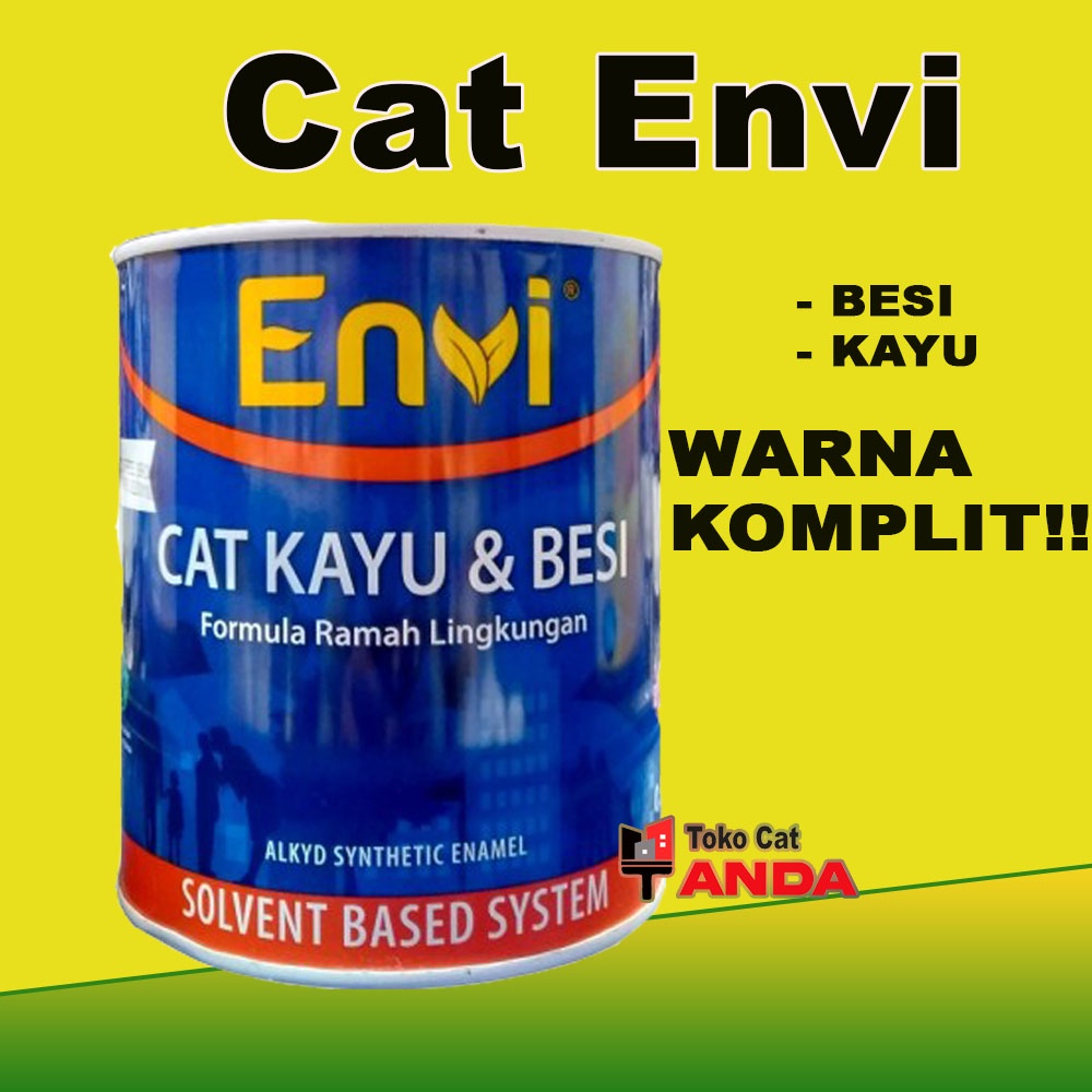 Cat Envi Minyak Besi Kayu - Cat Kayu - Cat Besi - Cat Besi - Cat envi - Cat envi sintetis