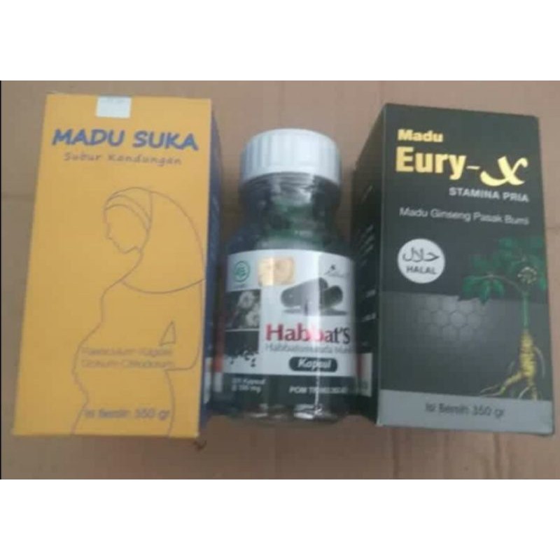 paket promil rekomendasi dr suryo madu suka subur kandungan madu eury x habbatussauda habbats serbuk