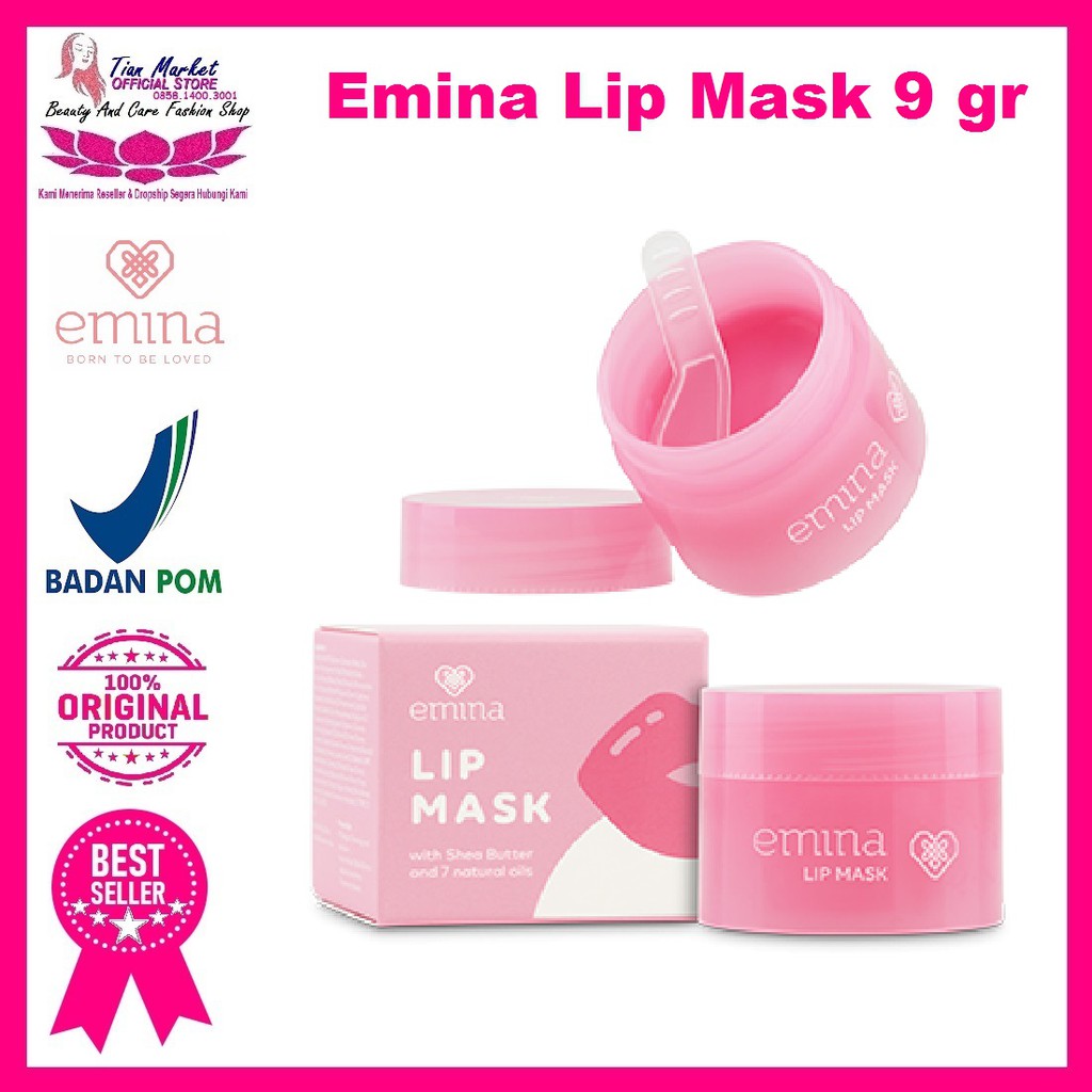 Emina Lip Mask 9 gr Halal Bpom