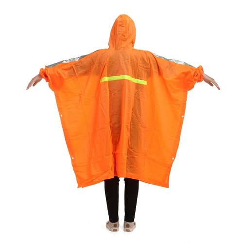 ELMONDO Poncho Lengan FLASH 712 orange proyek polisi jas hujan