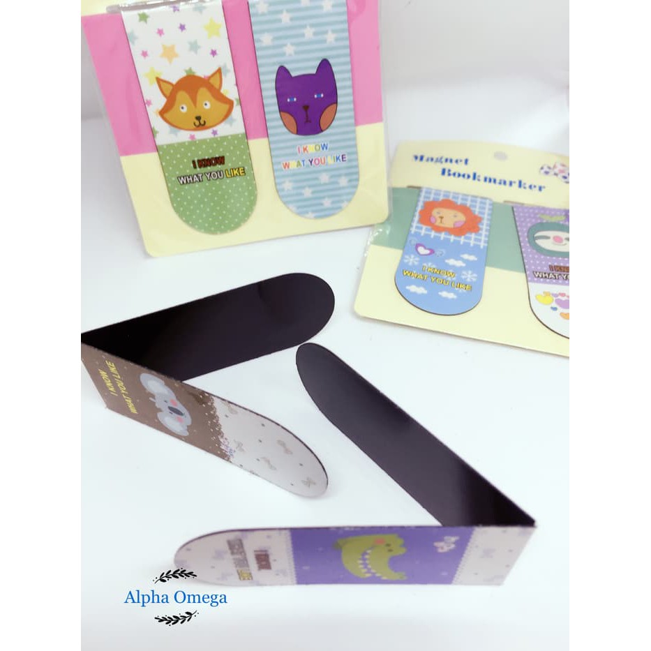

Pembatas Buku / Bookmark Magnet Edisi Animals Lucu