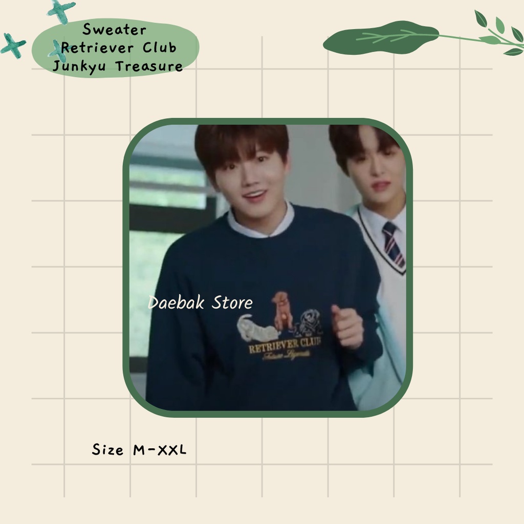 Sweater Junkyu Treasure Retriever club Sablon