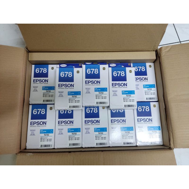 Tinta Epson 677 Black Dan 678 Color C/M/Y Original