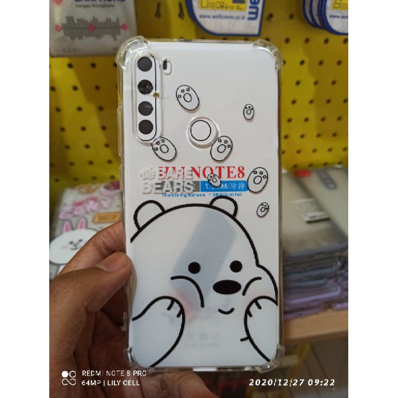 Case Bening TPU Motif Panda Redmi Note 8