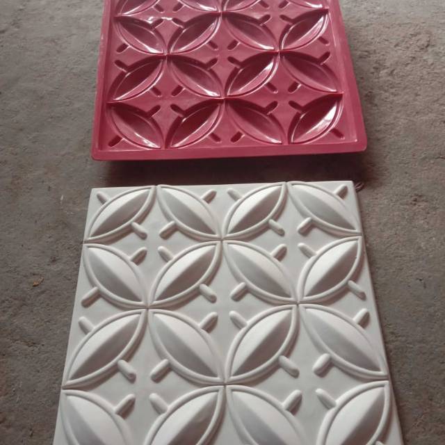 Cetakan Panel 3D "Batik" 50x50