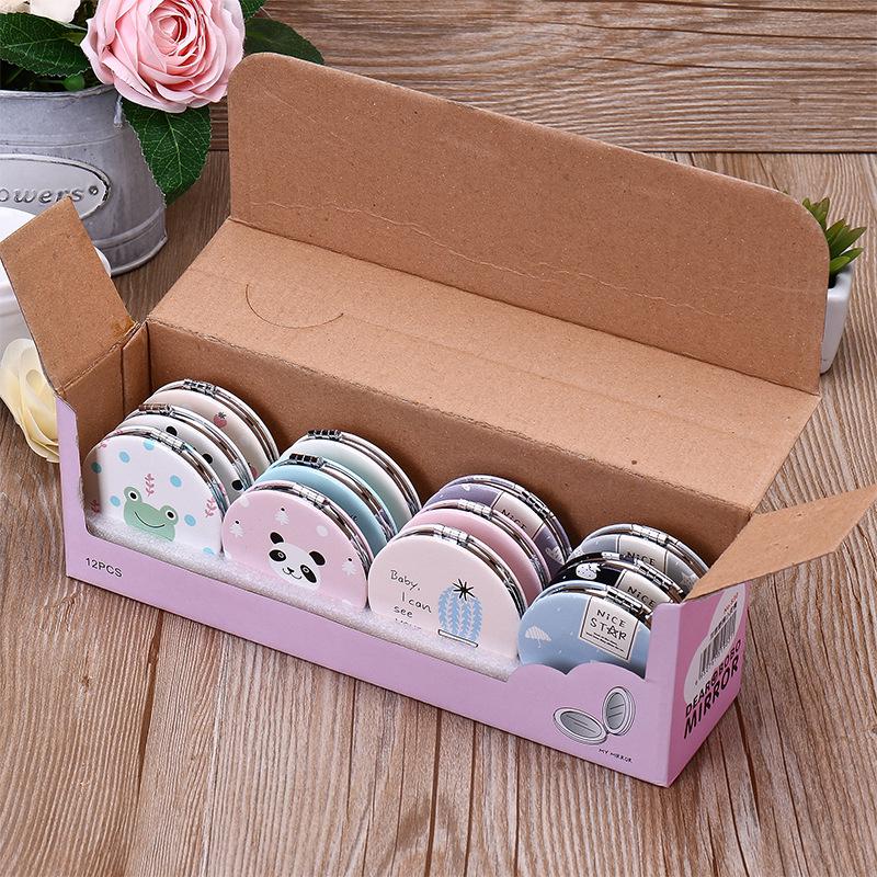 Cermin Bulat Karakter Lucu Kaca Cermin Make Up Bulat Motif Kartun Colorful | Shopee Indonesia