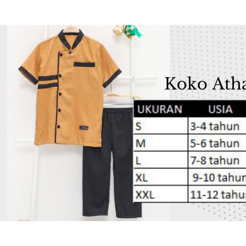 Koko Atha ANS Collection Katun Madinah &amp; Katun Toyobo ||Usia 3-12 Tahun