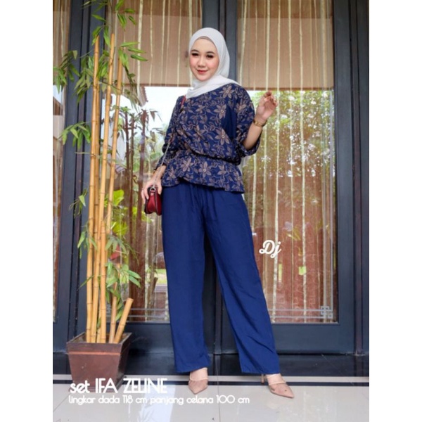 One Set IFA ZELINE ZULFA SUPER ORIGINAL /one set wanita/ one set