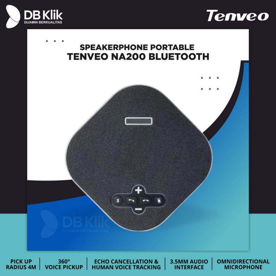 Speakerphone TENVEO NA200 Portable Bluetooth - Tenveo TEVO-NA200B