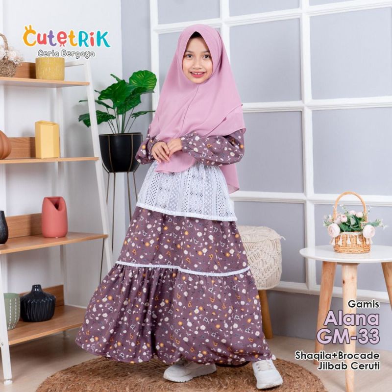 Cutetrik Gamis Anak Perempuan Remaja Terbaru Gamis Mewah Brokat