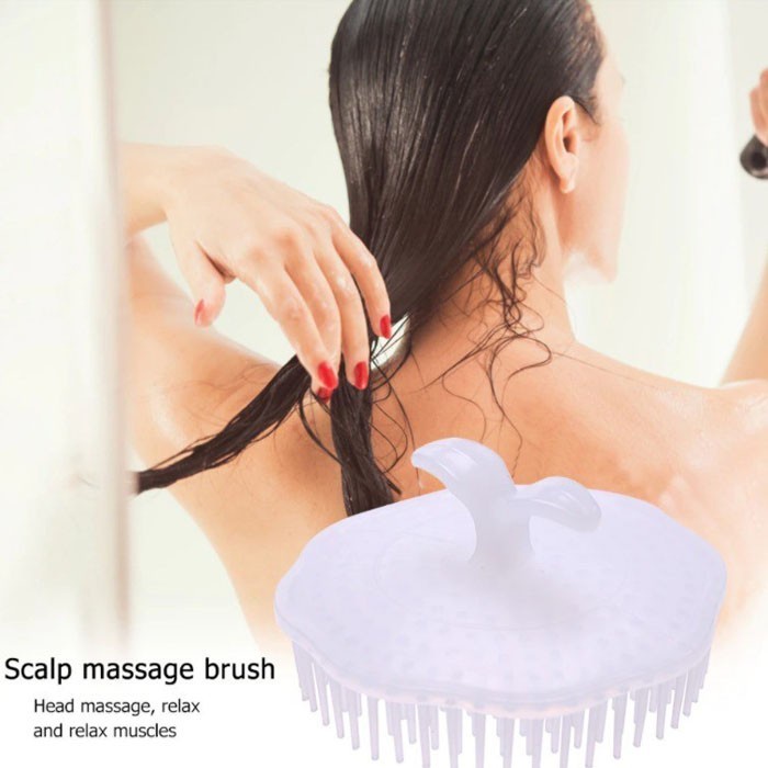 Sikat Cuci Rambut Sisir Keramas Scalp Massage Brush