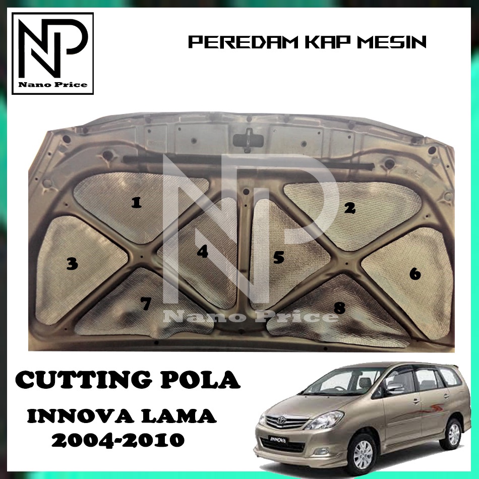 Peredam panas kap mesin mobil INNOVA 2004-2010