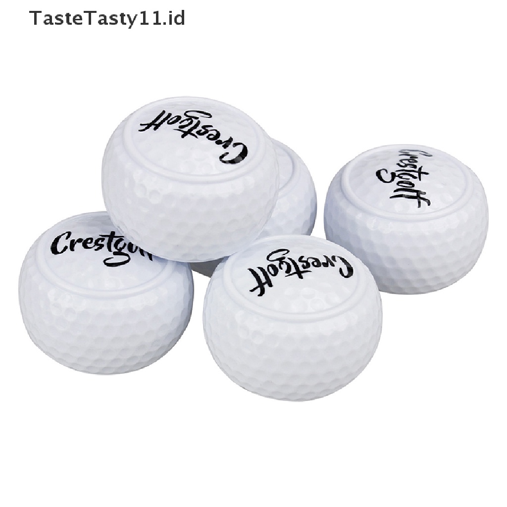 Tastetasty 1pc Bola Golf Dua Lapis Untuk Pemula