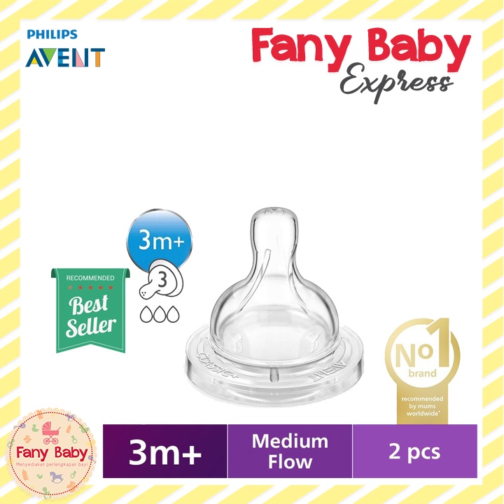 PHILIPS AVENT CLASSIC TEAT / NIPPLE / ISI 2 PCS