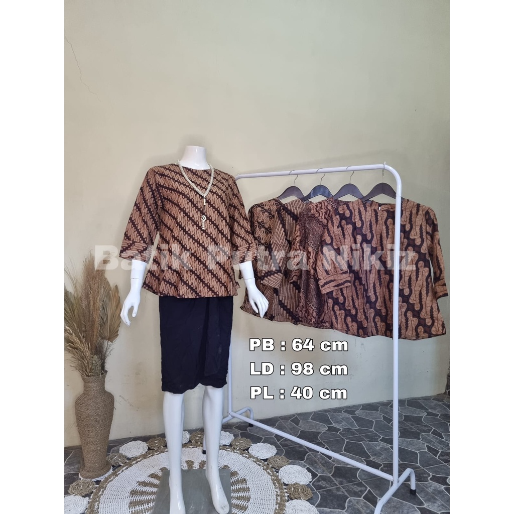 (COD) BLOUSE BATIK KERJA KANTORAN KASUAL KEKINIAN SIMPLE TERBARU