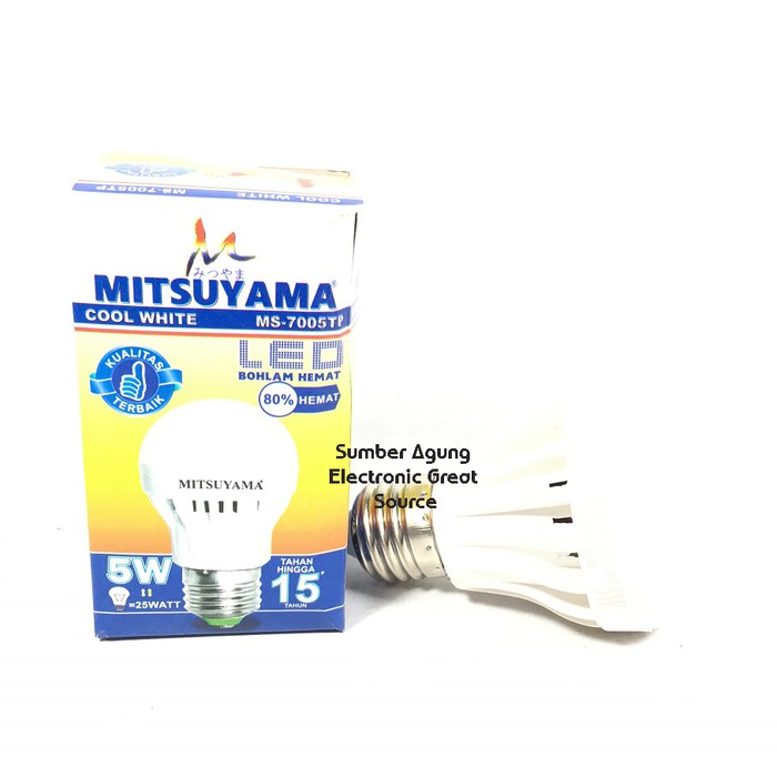 Lampu LED Mitsuyama 5W 5 Watt Warna Putih Cahaya Cool White MS7005