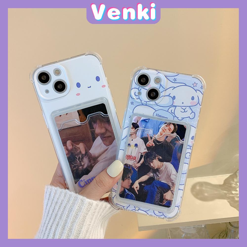 iPhone Case Silicone Soft Case Clear Case Card Case Photo Storage Card Holder Protection Camera Shockproof Cartoon Cute Style For iPhone 13 Pro Max iPhone 12 Pro Max iPhone 11 Pro Max iPhone 7 Plus iPhone XR XS MAX Pro Max XS 11 X/XS Plus/8 12 7/8/S pro