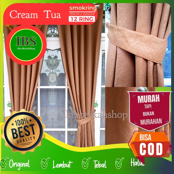 HORDENG RING MTF EMBOSS CREAM HORDENG RING MTF SULTAN  Hordeng Ring 12 UKURAN 135x220